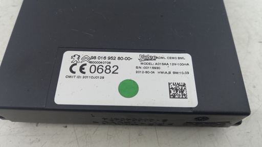 [9801695280] Блок керування парктрониками Peugeot 508 2.0 HDI 2012 9801695280